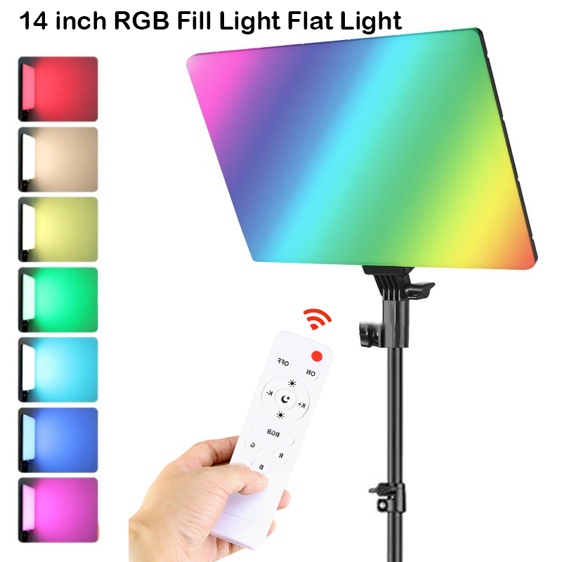 Video Led Light Panel - RGB 14'' LED Video Light Remote
