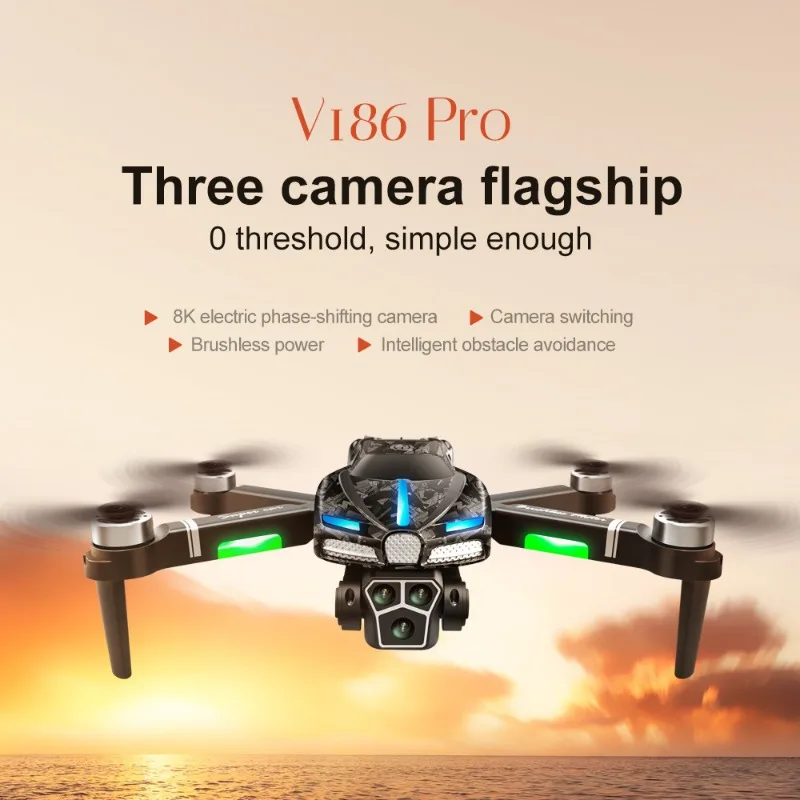 Photography Drone - New V186 Pro Drone Professional Brushless