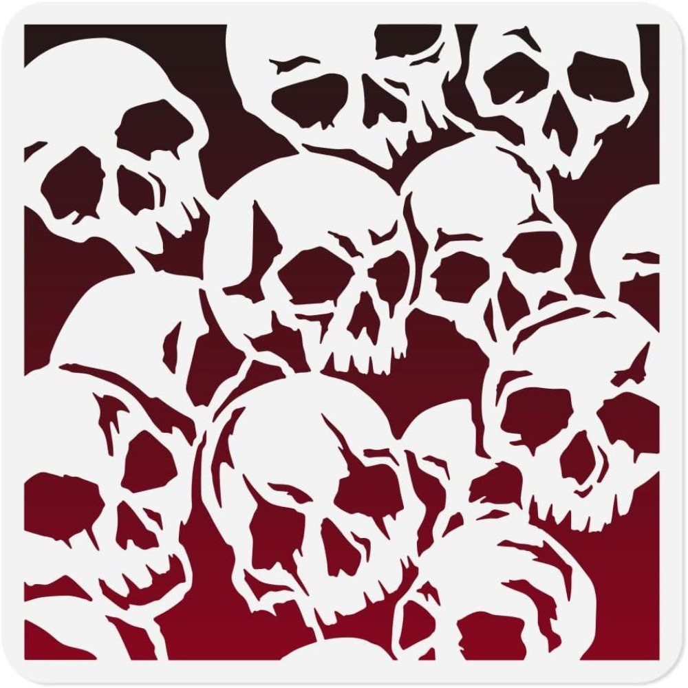 Photography Model - Skulls Stencil for Painting 11.8