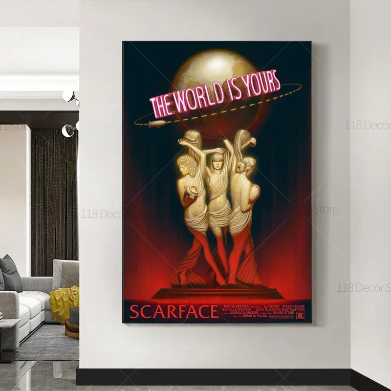 Photography Landscape - The World Is Yours Scarface Retro