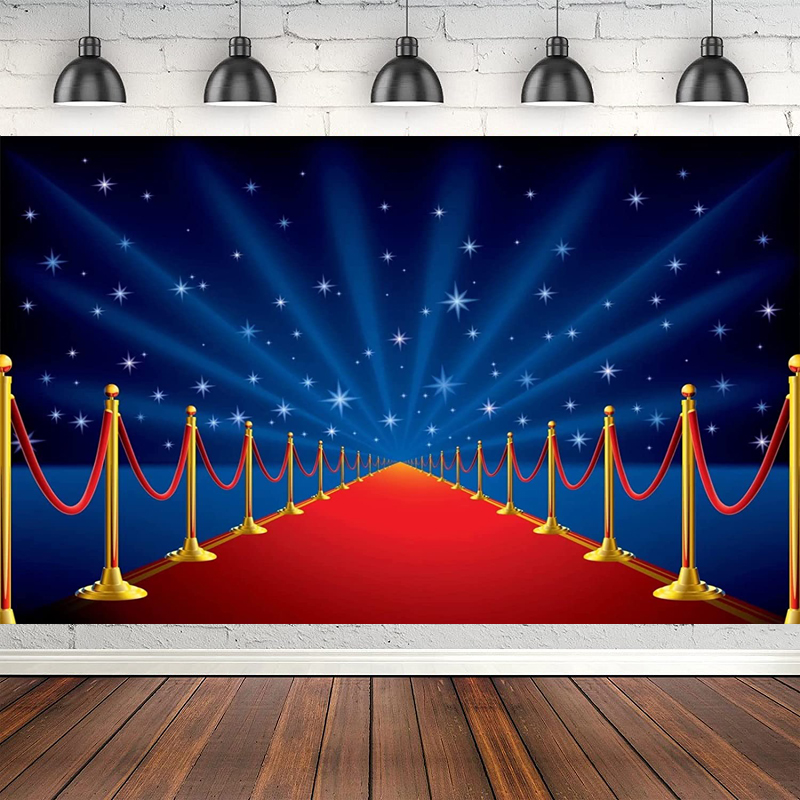 Photography Award - Red Carpet Stage Photography Backdrop Blue