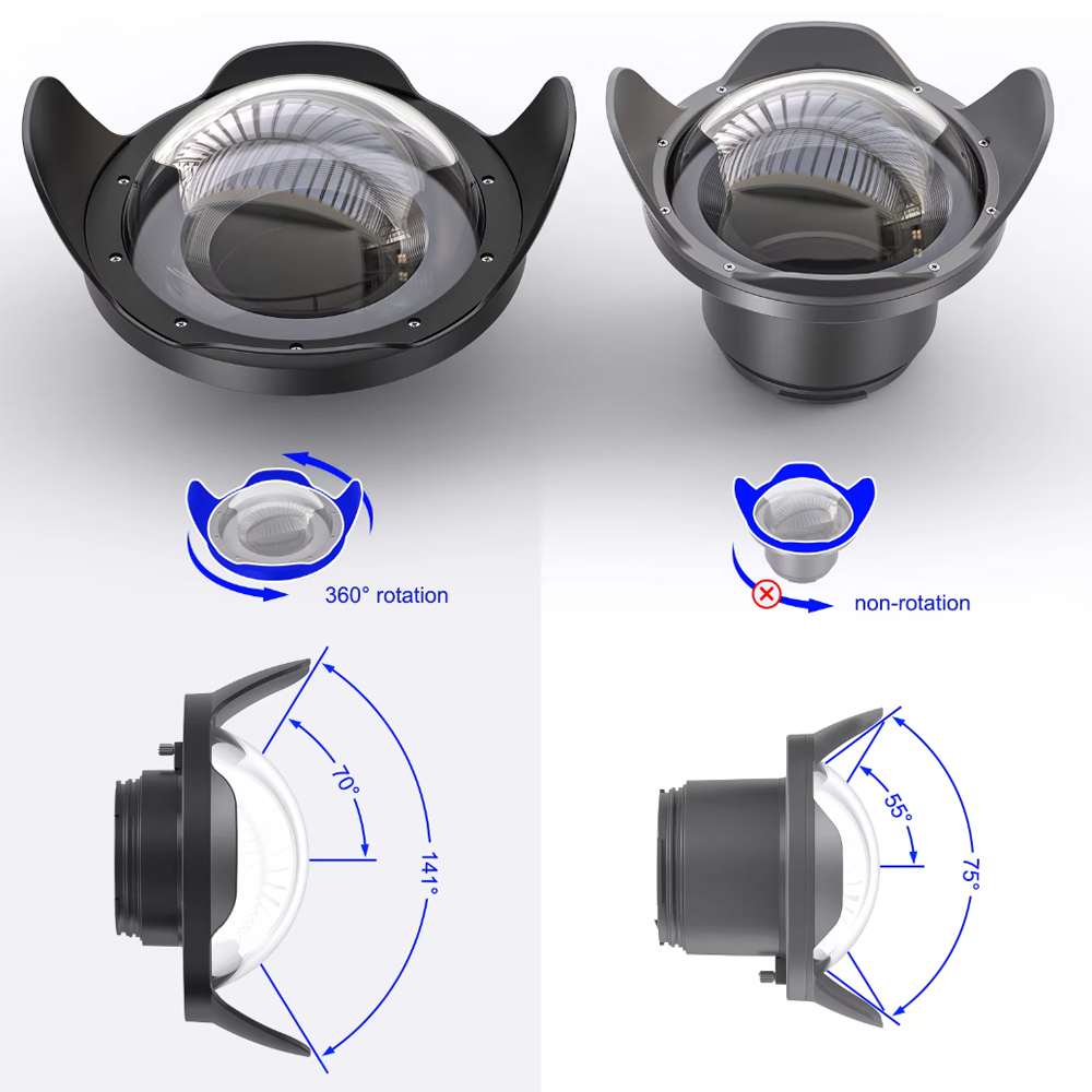 Photography Angles - 6' Wide Angle Dome Port Lens