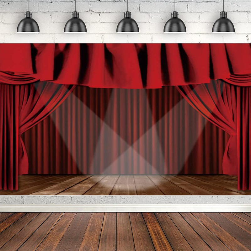 Photography Award - Photography Backdrop Wooden Floor Stage Curtain