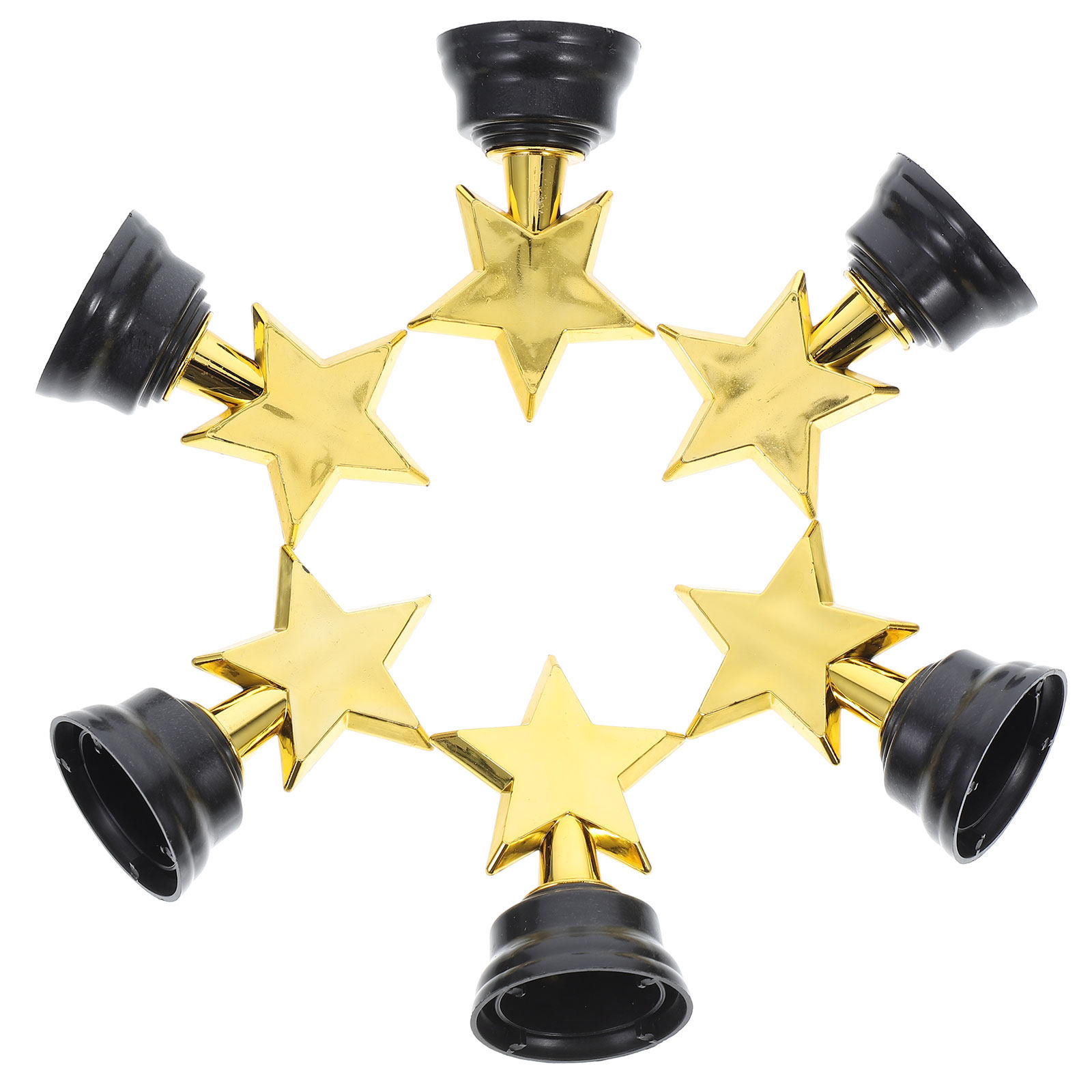 Photography Award - 6Pcs Little Star Trophies Shiny Gold