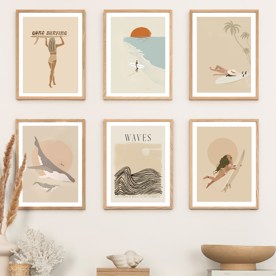 Photography Landscape - 1pc frameless Canvas painting Summer Sea