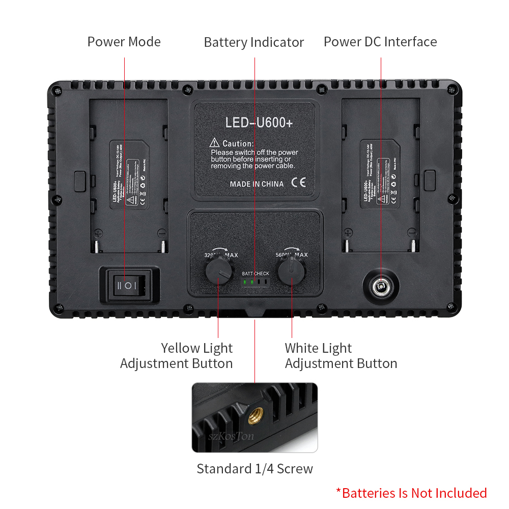 U800 LED Photo Studio Light fo - огляд і ціна Video Led Light Panel