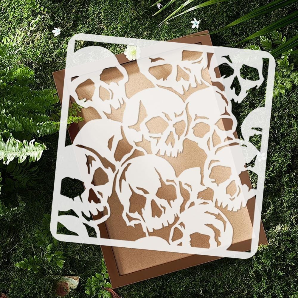 Skulls Stencil for Painting 11 - огляд і ціна Photography Model