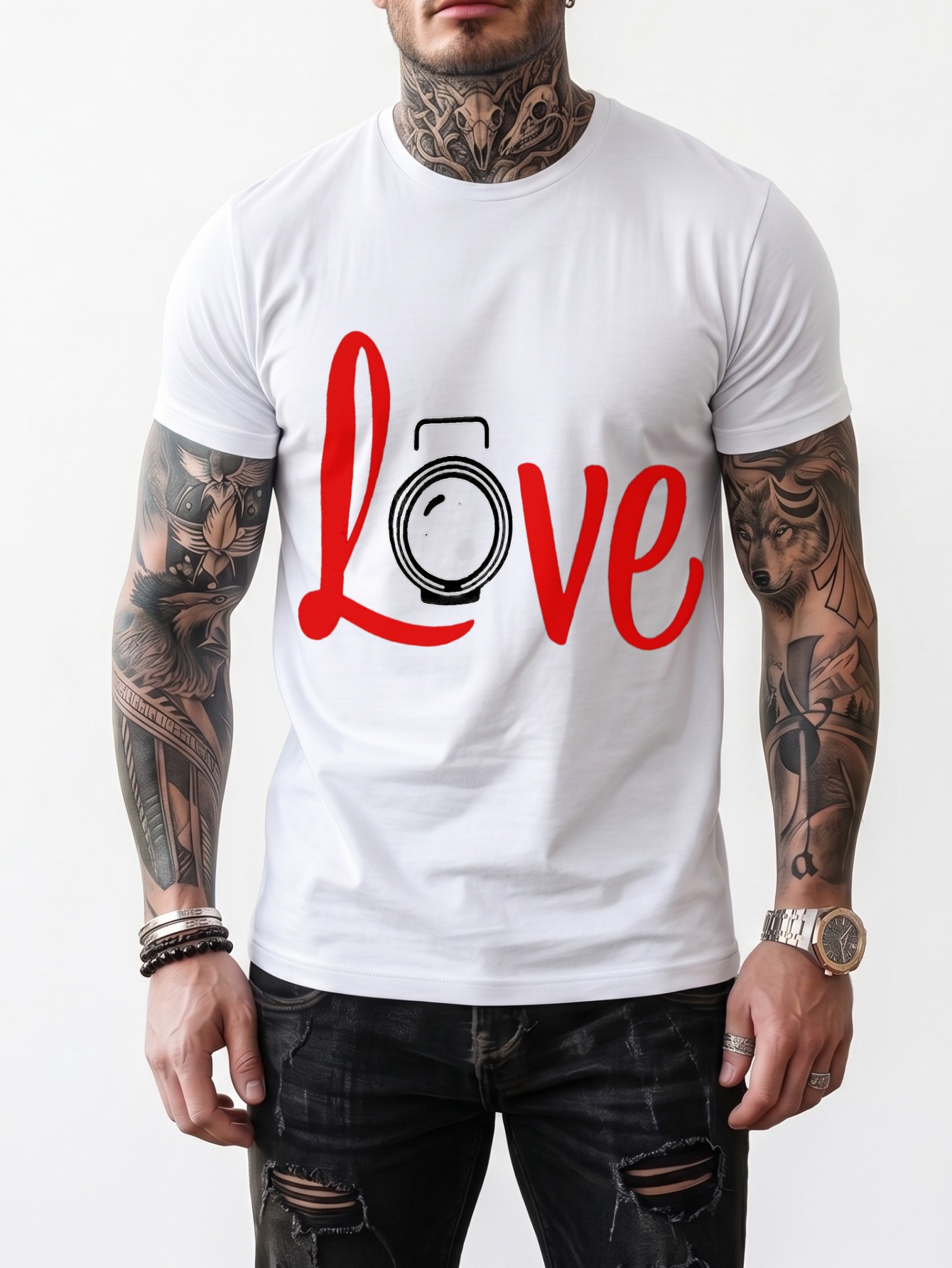 Streetwear Men Round Neck Shor - огляд і ціна Photography Graphic Design