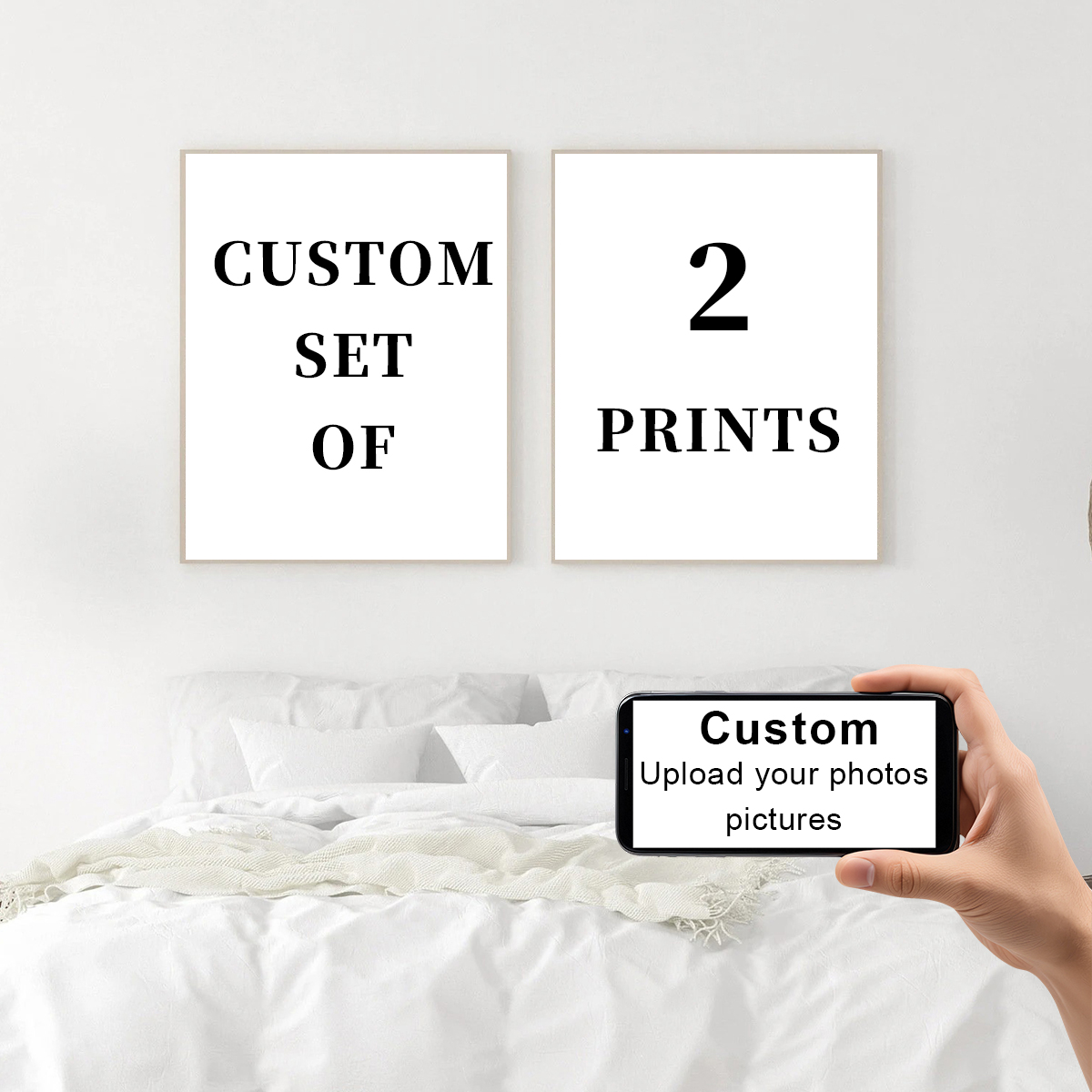 2pcs/set Custom Canvas Prints  - огляд і ціна Photography Style