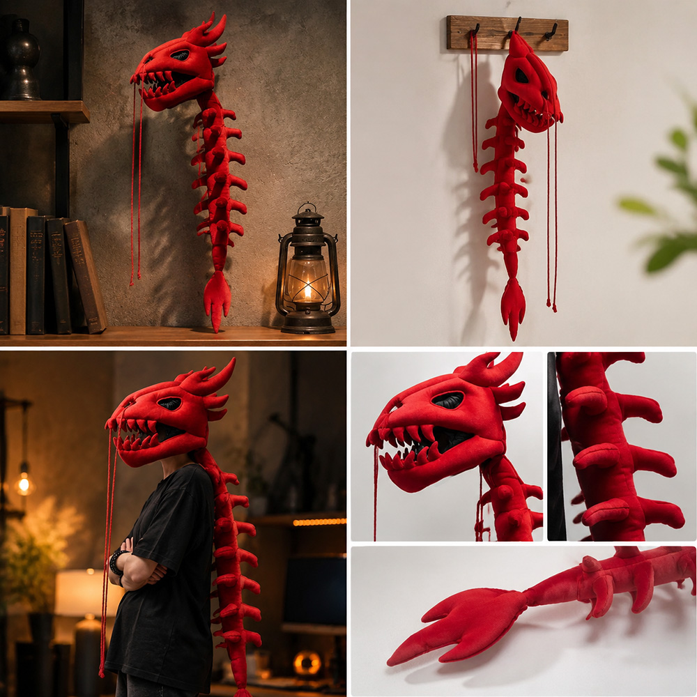 Dragon Skull Spine Plush Hood  - огляд і ціна Photography Design