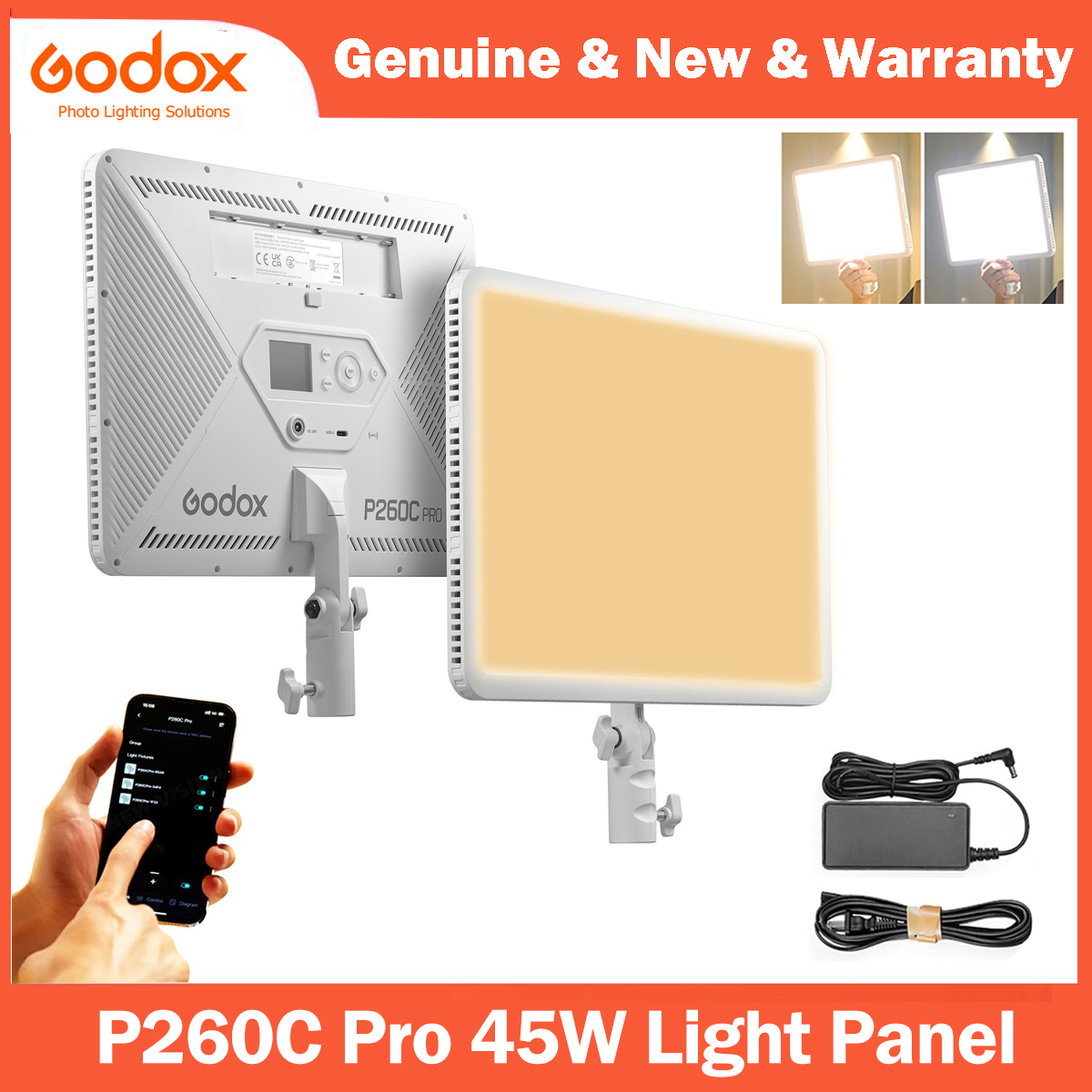 Godox P260C Pro LED Video Ligh - огляд і ціна Video Led Light Panel