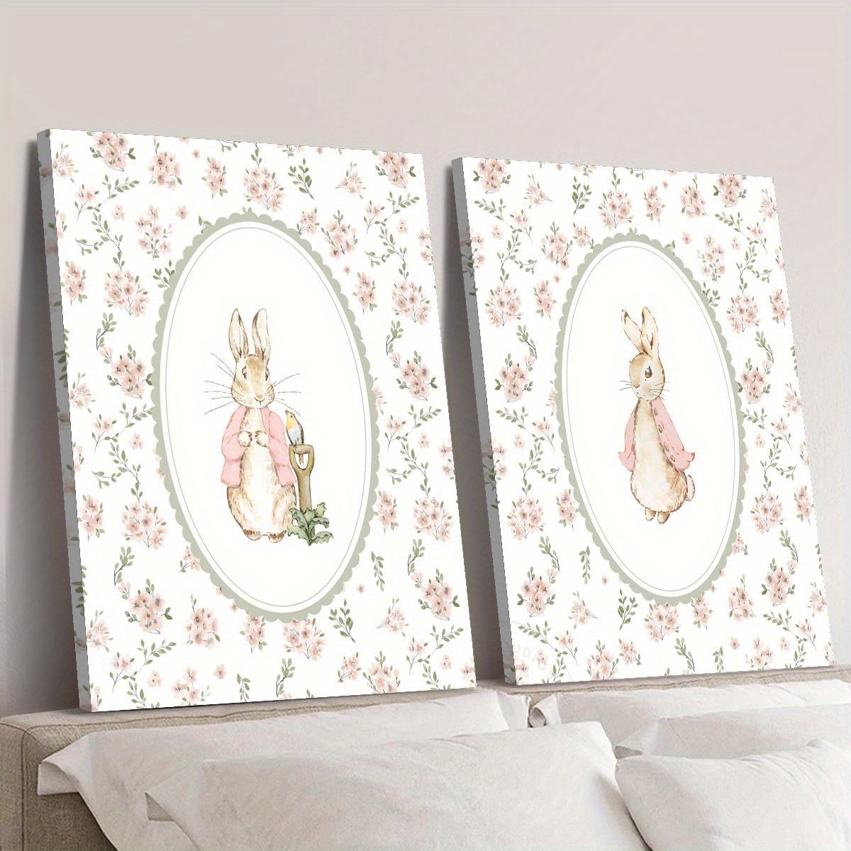 2pcs Retro Easter Rabbit Canva - огляд і ціна Photography Design