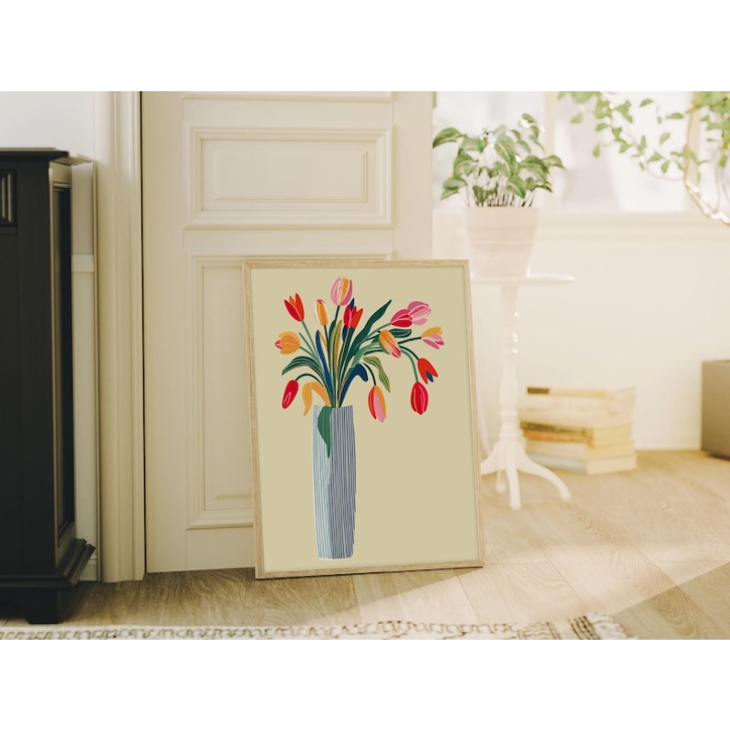 2pcs Tulip Flowers Canvas Wall - огляд і ціна Photography Design