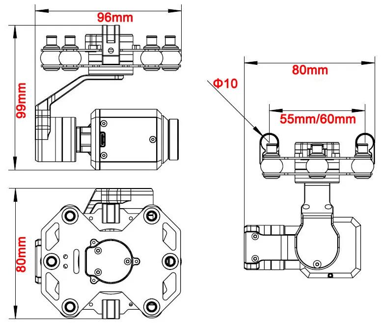 Tarot TL3T20 3-axis Gimbal 640 - огляд і ціна Photography Drone